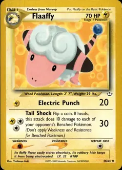 Pokemon Neo Revelation #28/64 Flaaffy Uncommon Lightly played D - Image 1
