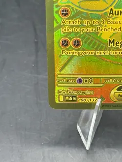 Pokemon TCG Mega Lucario EX Mega Evolution ULTRA RARE GOLD 188/132 - Image 4
