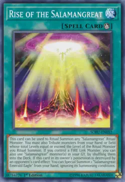 3x Yugioh SOFU-EN052 Rise of the Salamangreat Common 1ST ED NM - Image 1