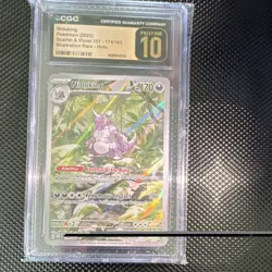Pokemon Nidoking Sv: Scarlet & Violet 151 174/165 Holo Rare CGC Pristine 10 - Image 1