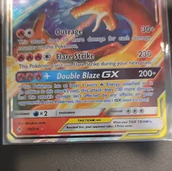 Pokemon Reshiram & Charizard GX TAG TEAM 20/214 Unbroken Bonds Holo UR HP270 - Image 3