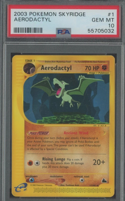Pokemon Aerodactyl 1/144 Skyridge #1 TCG 2003 - PSA 10 - Image 1