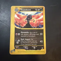 Pokemon Aquapolis Houndoom Non Holo 15/147 Damaged - Image 1