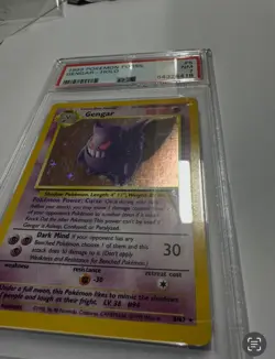 1999 POKEMON FOSSIL #5 GENGAR-HOLO PSA 7 - Image 5