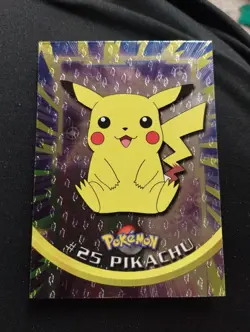 Pikachu Foil 1999 #25 Topps Pokemon Tv Series 1 Holo - Image 1