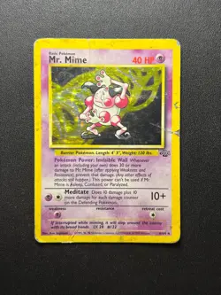 Mr Mime 6/64 Jungle Set Holo Rare Pokemon WOTC Vintage 1999 HP - Image 1
