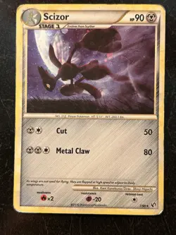 Scizor 7/90 HP-DMG Holo Rare HGSS Undaunted 2010 Pokemon TCG - Image 1