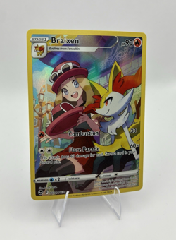 Braixen Full Art, Pokemon Near Mint, Silver Tempest, Ultra Rare, TG01/TG30 - Image 1