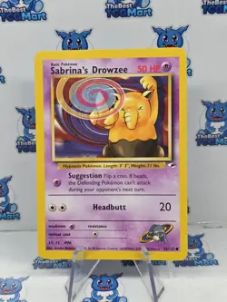 Sabrina’s Drowzee Pokemon Gym Heroes 92/132 LP - Image 1