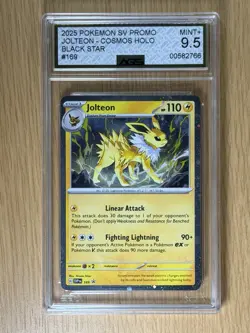 AGS 9.5 Jolteon SVP #169 Cosmos Holo Black Star Promo 2025 Pokemon - Image 1