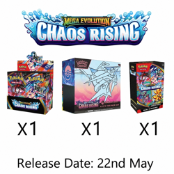 PRESALE Chaos Rising Pokemon Center Bundle 1x Booster Box, 1x Bundles, 1x PC ETB - Image 1