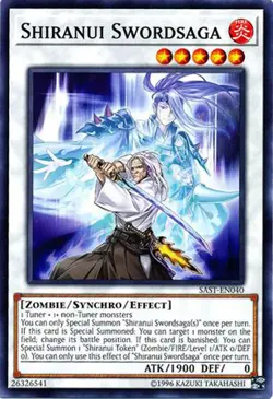 3x Yugioh SAST-EN040 Shiranui Swordsaga Common Near Mint - Image 1