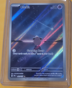 Pokemon Cleffa 202/197 SV03 Obsidian Flames Illustration Rare Full Art Holo EN - Image 1