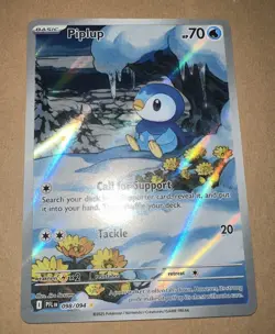 Pokemon TCG Phantasmal Flames Piplup 098/094 Illustration Rare NM - Image 1
