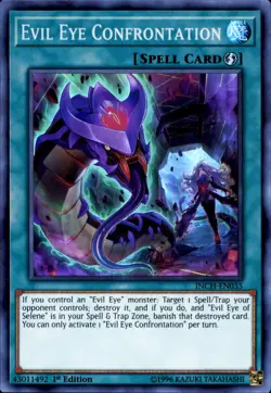 3x Yugioh INCH-EN035 Evil Eye Confrontation Super Rare 1st Edition Near Mint - Image 1