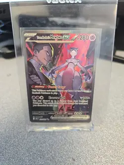 Pokemon TCG Team Rockets Mewtwo EX 213/182 Full Art Destined Rivals English - Image 1