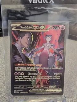 Pokemon TCG Team Rockets Mewtwo EX 213/182 Full Art Destined Rivals English - Image 2
