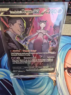 Pokemon TCG Team Rockets Mewtwo EX 213/182 Full Art Destined Rivals English - Image 3