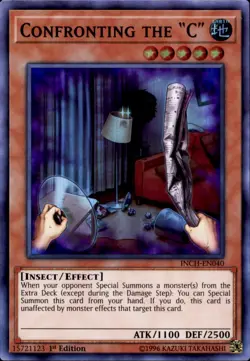 3x Yugioh INCH-EN040 Confronting the "C" Super Rare 1st Edition Near Mint - Image 1