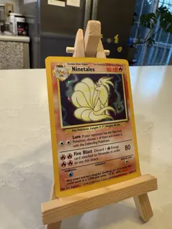 Pokemon TCG Base Set Ninetales 012/102 Holo Rare English 80 HP Stage 1 1999 - Image 2