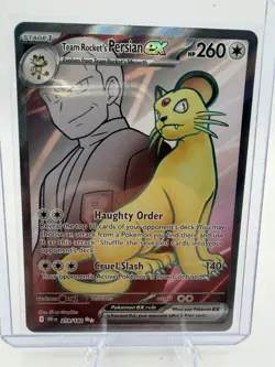 Team Rocket's Persian ex 219/182 Sv10: Destined Rivals Holo Pokemon TCG NM - Image 1