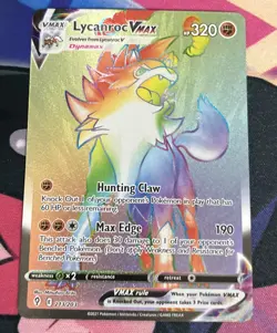 2021 Pokemon Evolving Skies Lycanroc VMAX RR Near Mint No.213 - Image 1