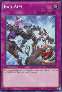3x Yugioh SHVI-EN078 Bad Aim Common Unlimited - Near Mint - Image 1