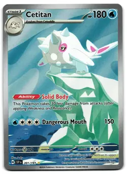 Cetitan 201/191 - 🌊 Surging Sparks Illustration Rare Pokemon TCG 🖤 - LP - Image 1