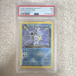 Pokemon Dark Blastoise 20/82 Team Rocket 1st Edition Rare Regular PSA 5 - Image 1
