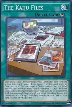 3x Yugioh SHVI-EN089 The Kaiju Files Common Unlimited - Near Mint - Image 1