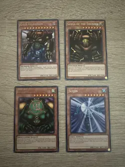 Yugioh Cards Gate Guardian Sanga Suijin Kazejin 1st Rare Set With Free Gift! - Image 1