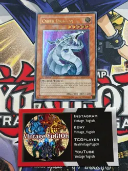 Yugioh Cyber Dragon CRV-EN015 1st Edition Ultimate Rare VLP - Image 1