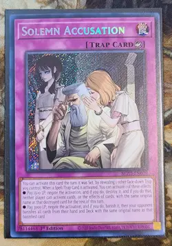 Solemn Accusation YUGIOH BLZD-EN079 1st edition - Image 1
