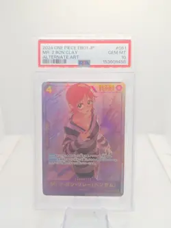 2024 One Piece Japanese Mr. 2 Bon Clay Alternate Art #061 PSA 10 GEM MINT - Image 1