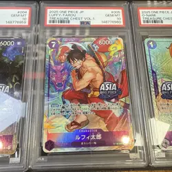 PSA10 One Piece Japanese Nami Luffy Zoro TREASURE CHEST VOL.1 Sequential set - Image 3