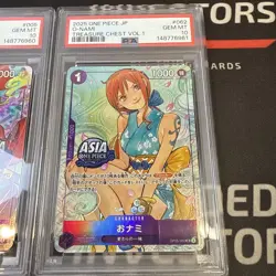 PSA10 One Piece Japanese Nami Luffy Zoro TREASURE CHEST VOL.1 Sequential set - Image 4