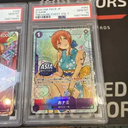 PSA10 One Piece Japanese Nami Luffy Zoro TREASURE CHEST VOL.1 Sequential set - Image 4