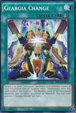 3x Yugioh SHVI-EN095 Geargia Change Common Unlimited - Near Mint - Image 1