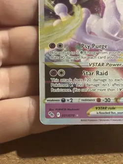 Mewtwo V Star 031/078 Holo Rara Set Pokemon Go Pokemon English Card Excellent - Image 3