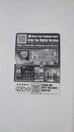 Dragon Ball - FS11 Code Karte - Digitale Einlosung Fusion World - Image 1