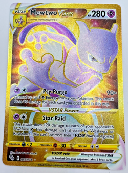 Pokemon Karte TCG Mewtwo VSTAR 086/078 Pokemon Go Holo Rare Fullart Englisch NM - Image 1
