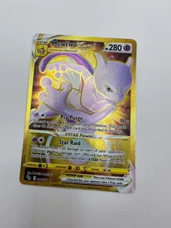 Pokemon Karte TCG Mewtwo VSTAR 086/078 Pokemon Go Holo Rare Fullart Englisch NM - Image 3