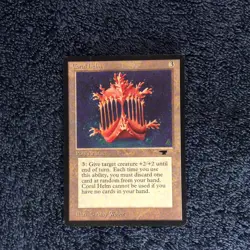 CORAL HELM rare 1994 ANTIQUITIES Magic the Gathering Unplayed LP - Image 3