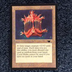 CORAL HELM rare 1994 ANTIQUITIES Magic the Gathering Unplayed LP - Image 4