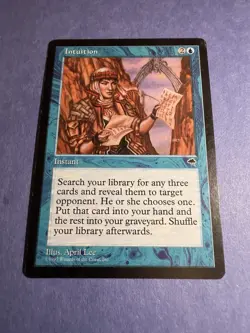 Intuition Magic: The Gathering - Tempest (1997) NM MTG 3/3 - Image 1