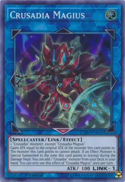 Yugioh CYHO-EN042 Crusadia Magius Super Rare 1st Edition NM - Image 1