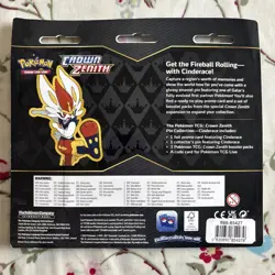 Crown Zenith Cinderace Pin Collection Box Tin Pack Pokemon Card TCG New & Sealed - Image 2