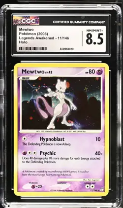 CGC 8.5 NM/MINT+ Mewtwo 11/146 Holo Legends Awakened Pokemon Card - Image 1