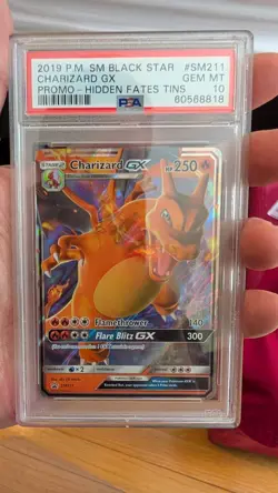 Pokemon Charizard GX SM211 2019 SM Black Star Promo English PSA 10 Gem Mint - Image 1