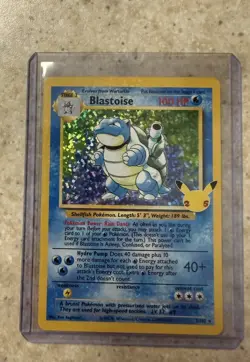 Pokemon TCG Blastoise Celebrations: Classic Collection 2/102 Holo Holo Rare - Image 1